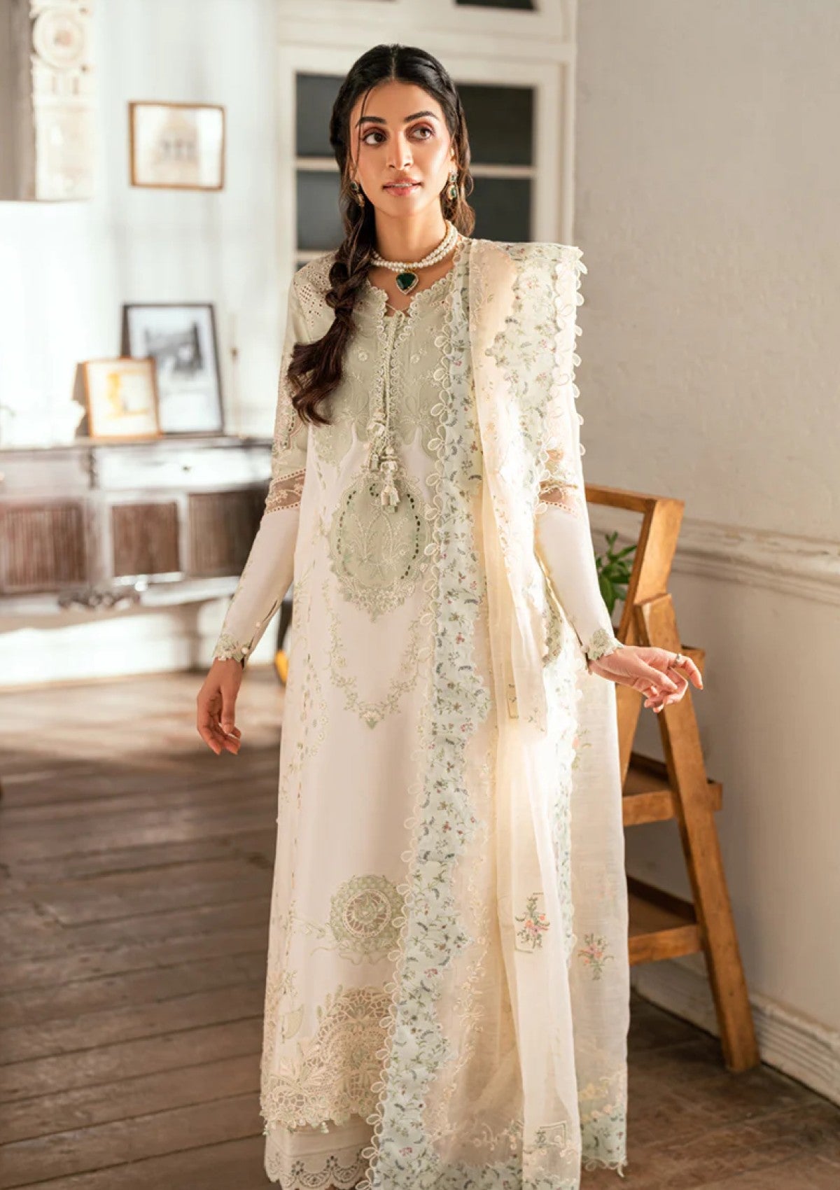 Lawn - Qalamkar - Luxury - Eid Edit 25 - SB#10 - Nadia