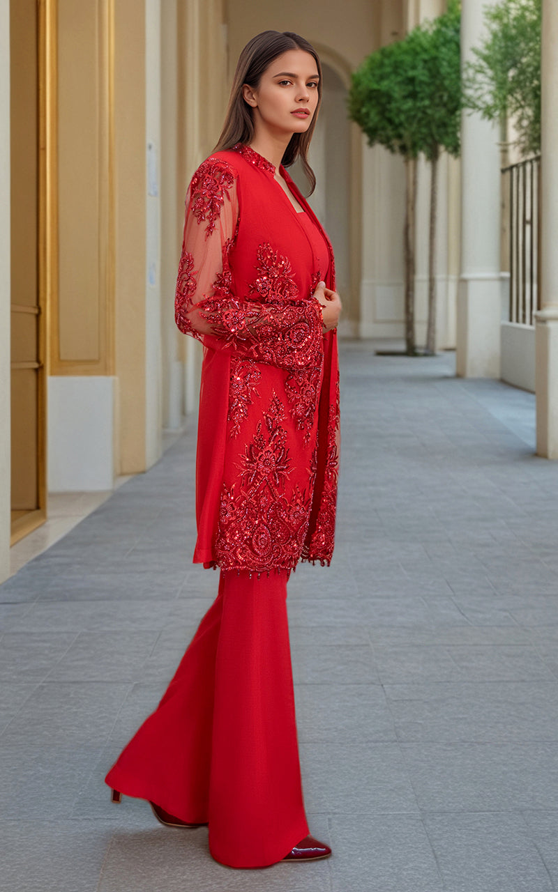 Threads and Motifs | Formal Dresses 25 | NET EMBROIDERED JACKET