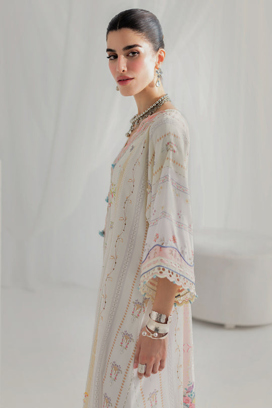 Qalamkar | Luxe Silk 25 | LK-08 BIANCA