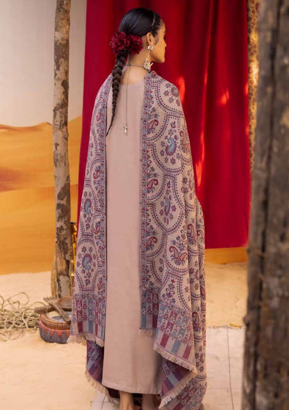 Winter Collection - Nureh - Exclusive - Luxury Shawl - NEL24#62 - Official Nureh - Agha Fabrics UK