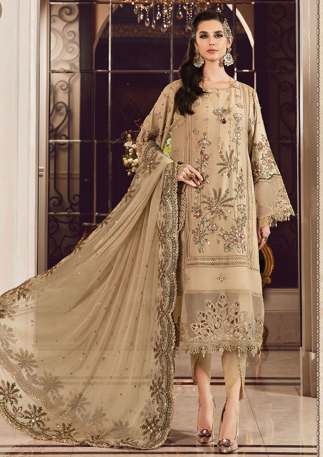 Formal Collection - Maria B - Sateen - Fall - MSF#12 - Official Maria B - Agha Fabrics UK