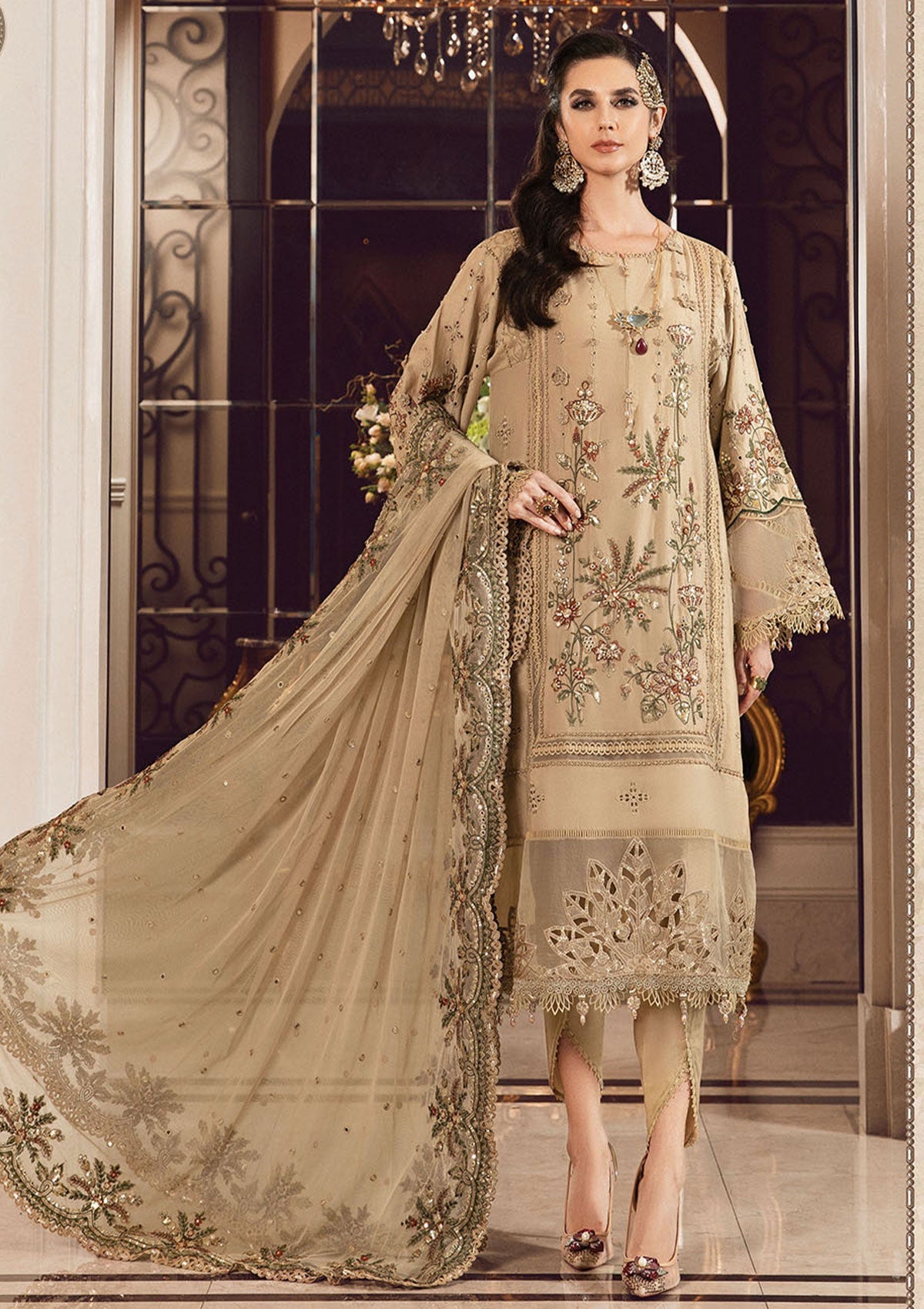 Formal Collection - Maria B - Sateen - Fall - MSF#12 - Official Maria B - Agha Fabrics UK