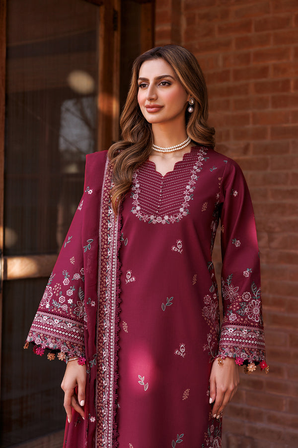 Farasha | Dastoor Embroidered Lawn SS24 | RUBY GLAM