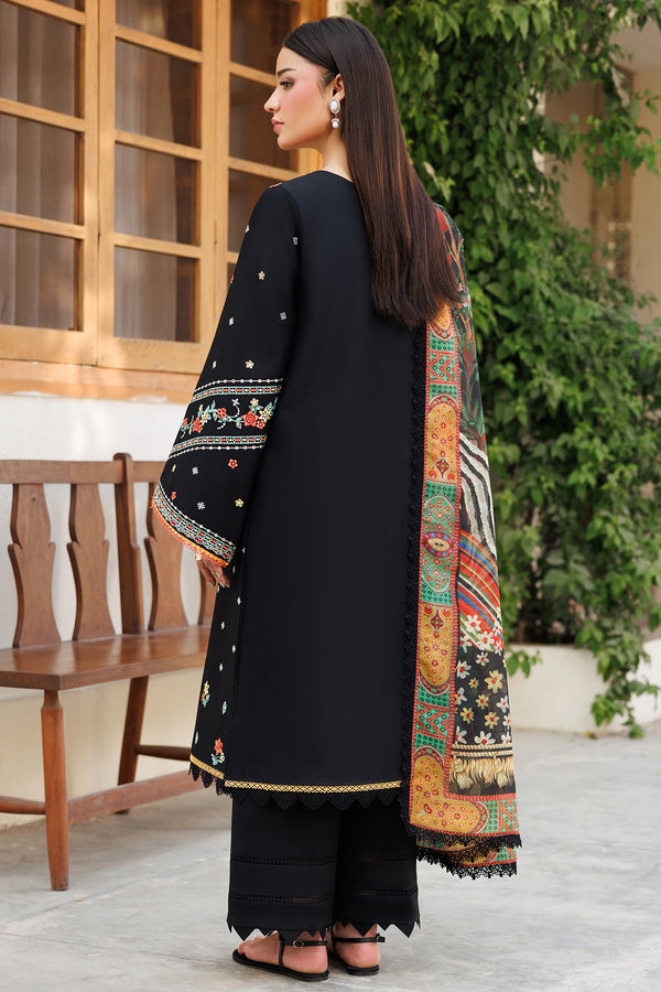Farasha | Summer Weaves Embroidered Lawn | Midnight Veil