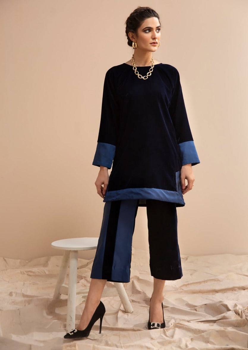 Hana | Mavi Velvets | VLT002 - Official Hana - Agha Fabrics UK