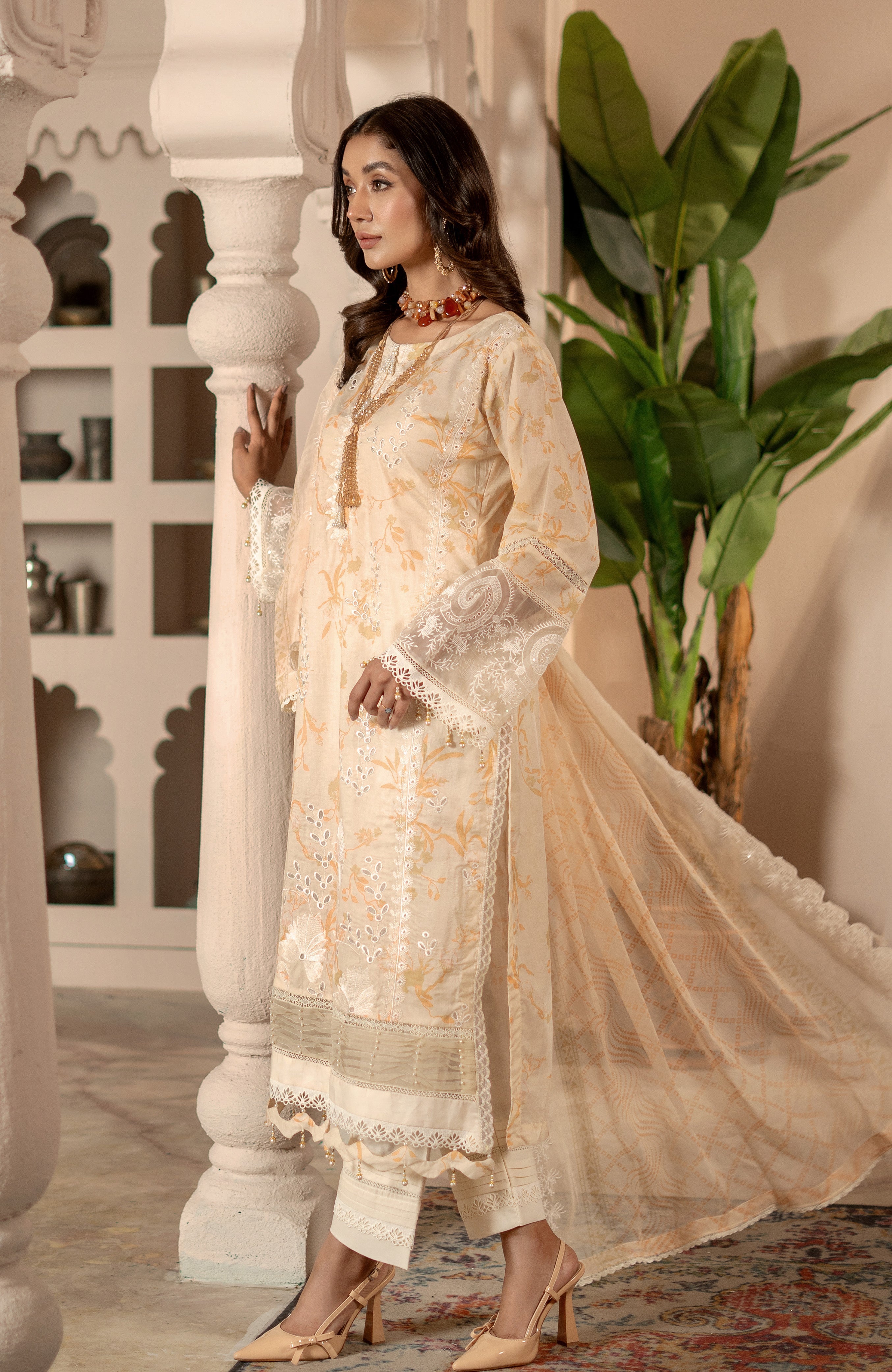 Al Zohaib | Sunshine Bloom Premium Lawn 25 | SBP-25-08 - Official Al Zohaib - Agha Fabrics UK