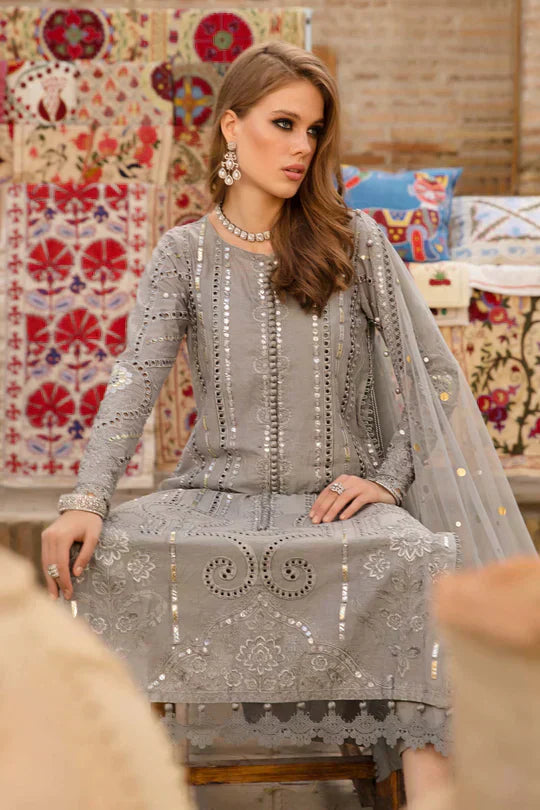 Maria B | Luxury Lawn | D-2308-B -  Maria B Luxury -  Agha Fabrics