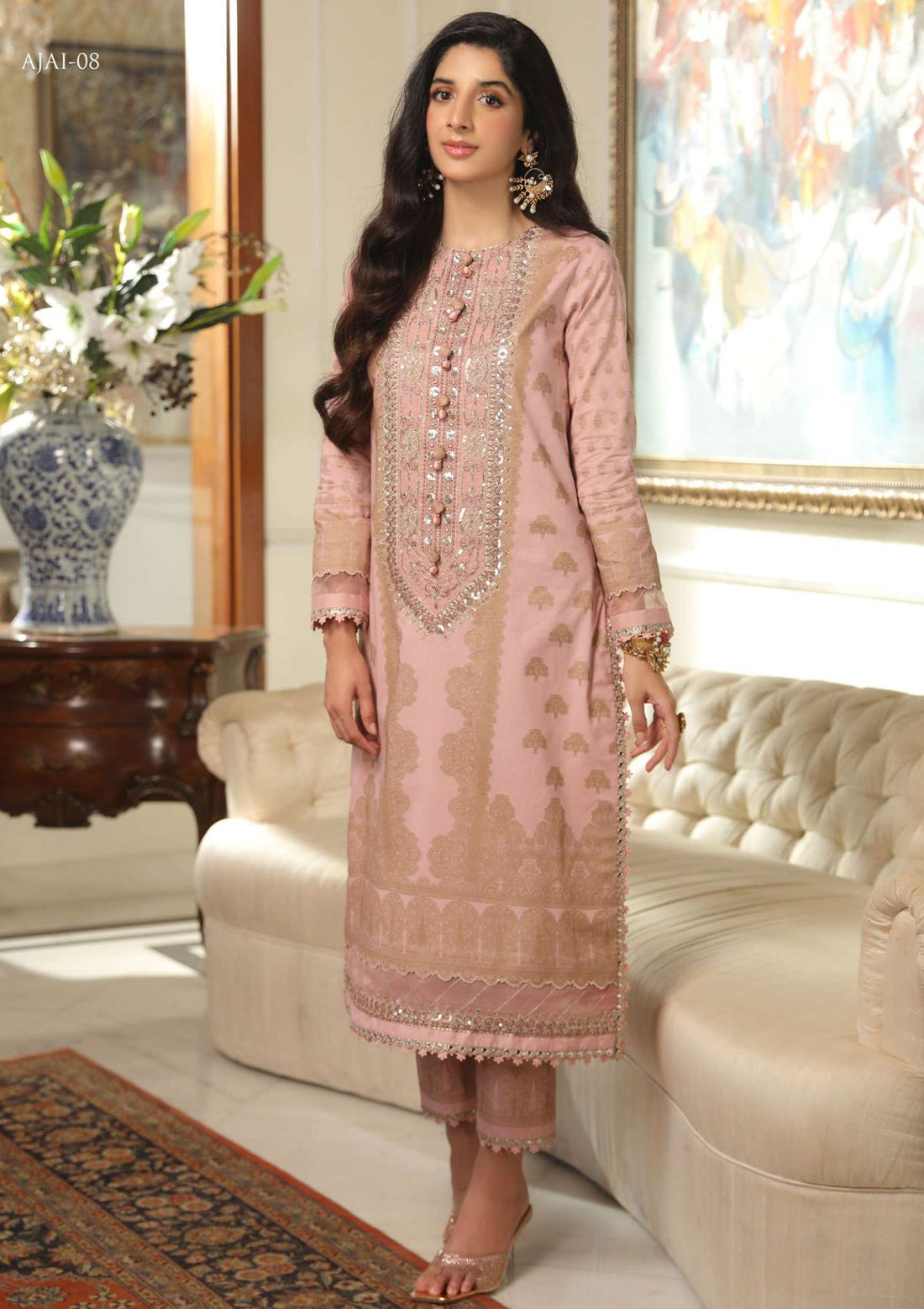 Lawn Collection - Asim Jofa - Aira - AJAI#8 - Official Asim Jofa - Agha Fabrics UK