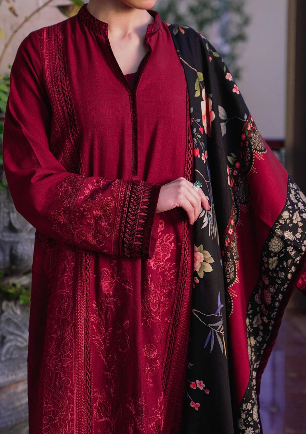 Winter Collection - Saira Rizwan - Unstitched - SR23#08 - Soha - Official Saira Rizwan - Agha Fabrics UK