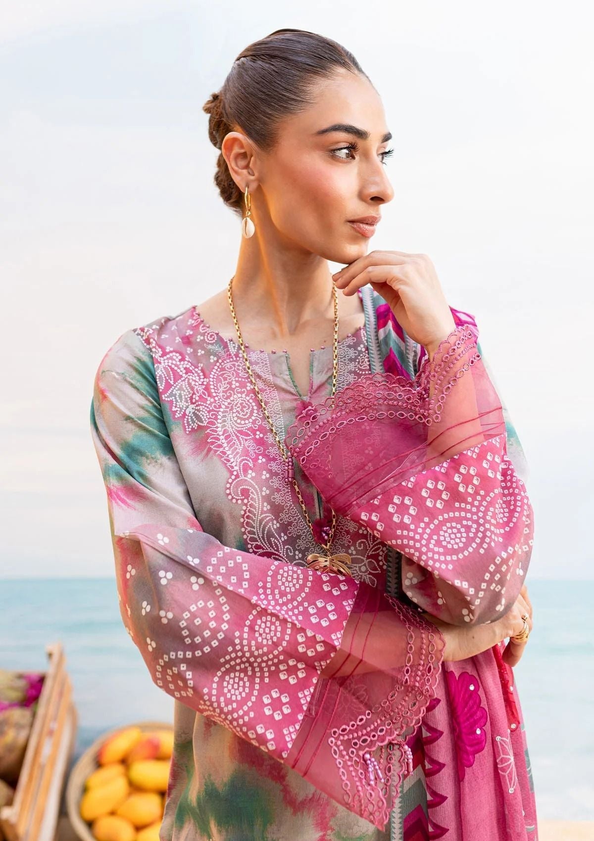 Lawn Collection - Nureh - Gardenia - Embroidered 24 - NS#137 - Official Nureh - Agha Fabrics UK