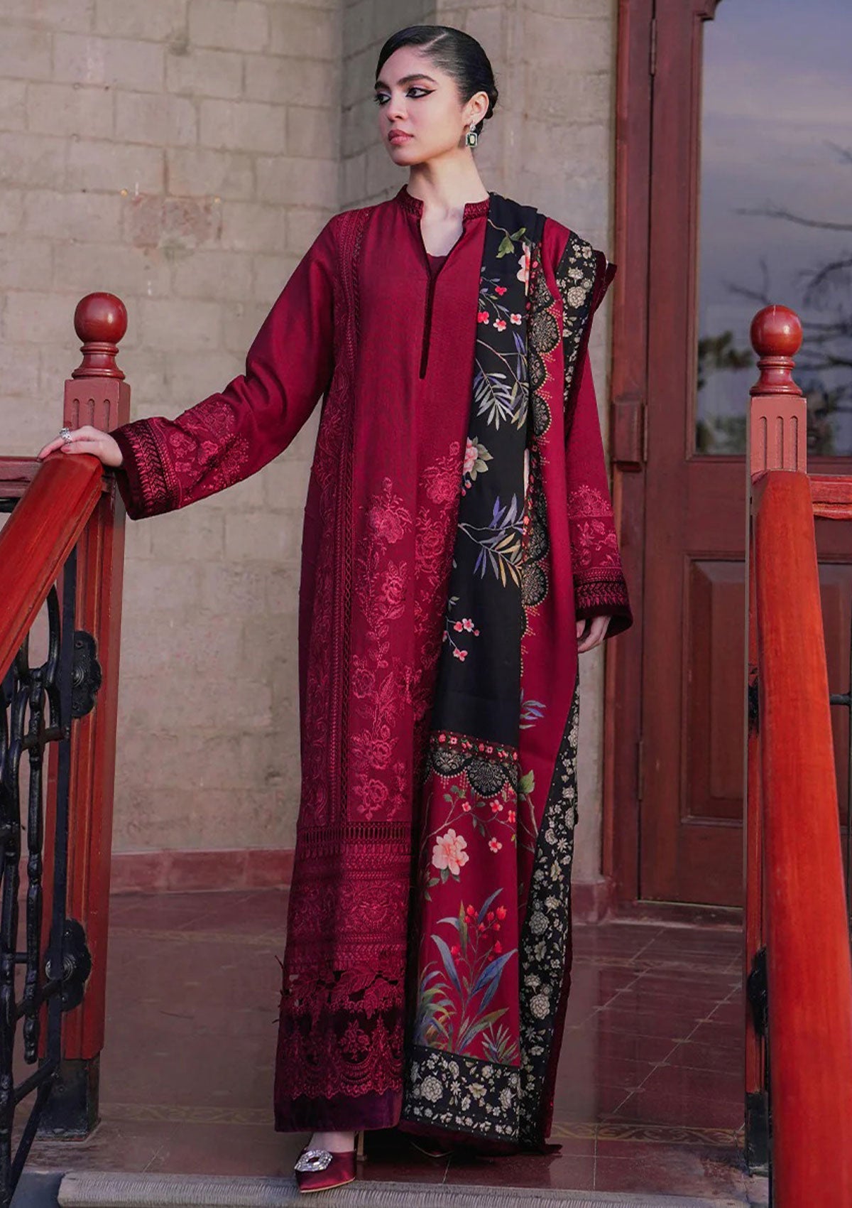 Winter Collection - Saira Rizwan - Unstitched - SR23#08 - Soha - Official Saira Rizwan - Agha Fabrics UK