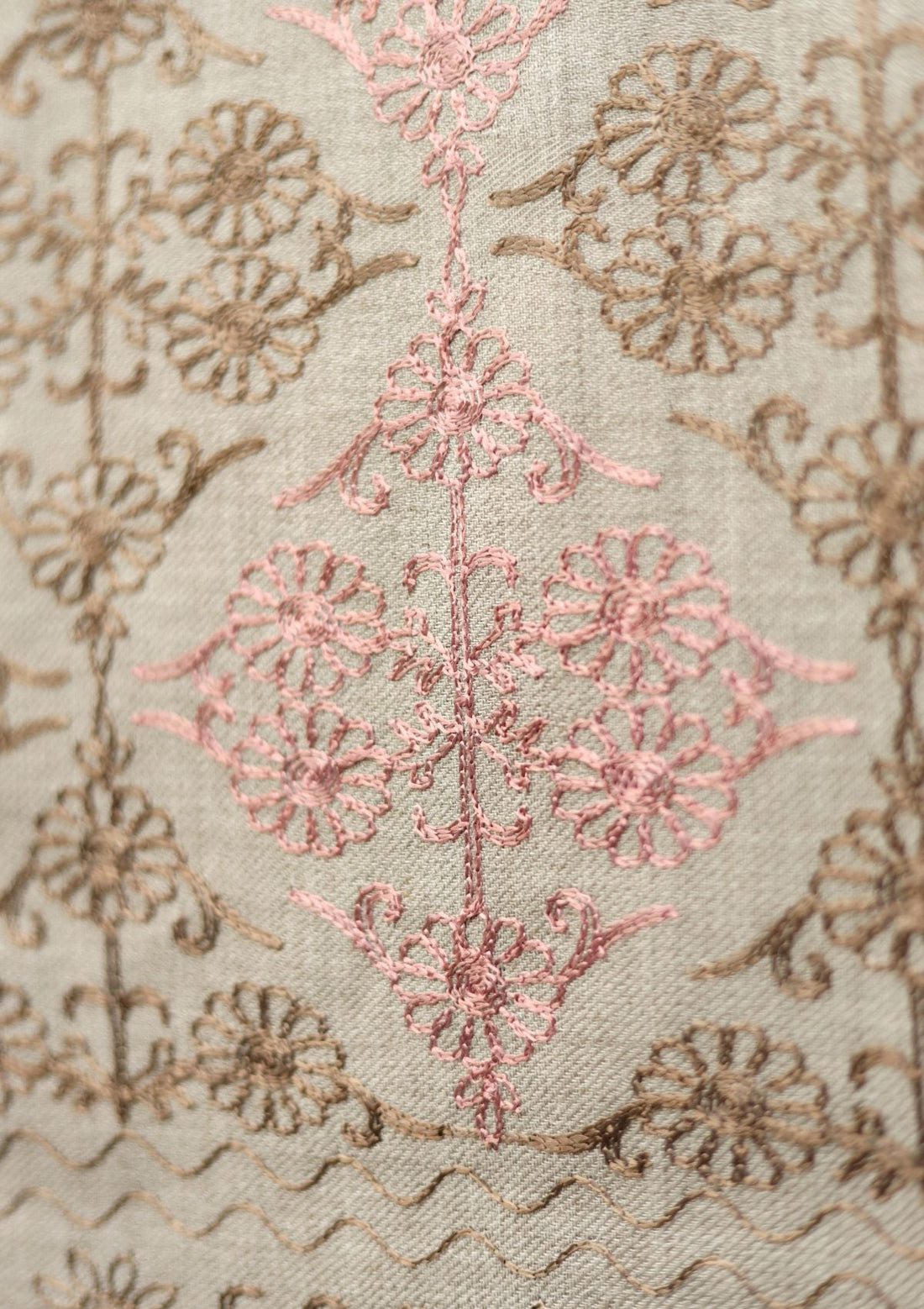 Ari Work Wool Shawl D - 26 - S Fawn - Official Shawls Niche - Agha Fabrics UK