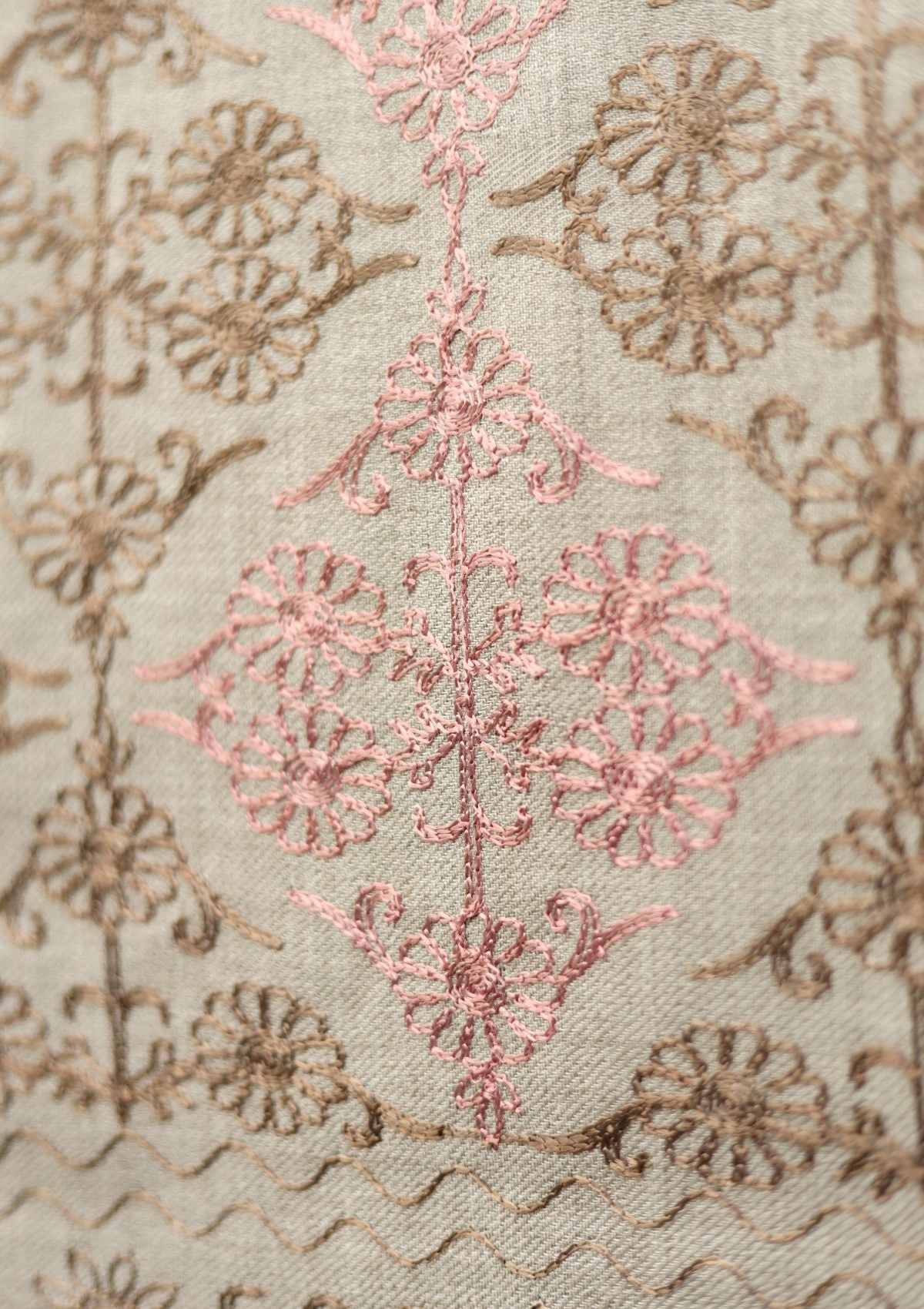 Ari Work Wool Shawl D - 26 - S Fawn - Official Shawls Niche - Agha Fabrics UK