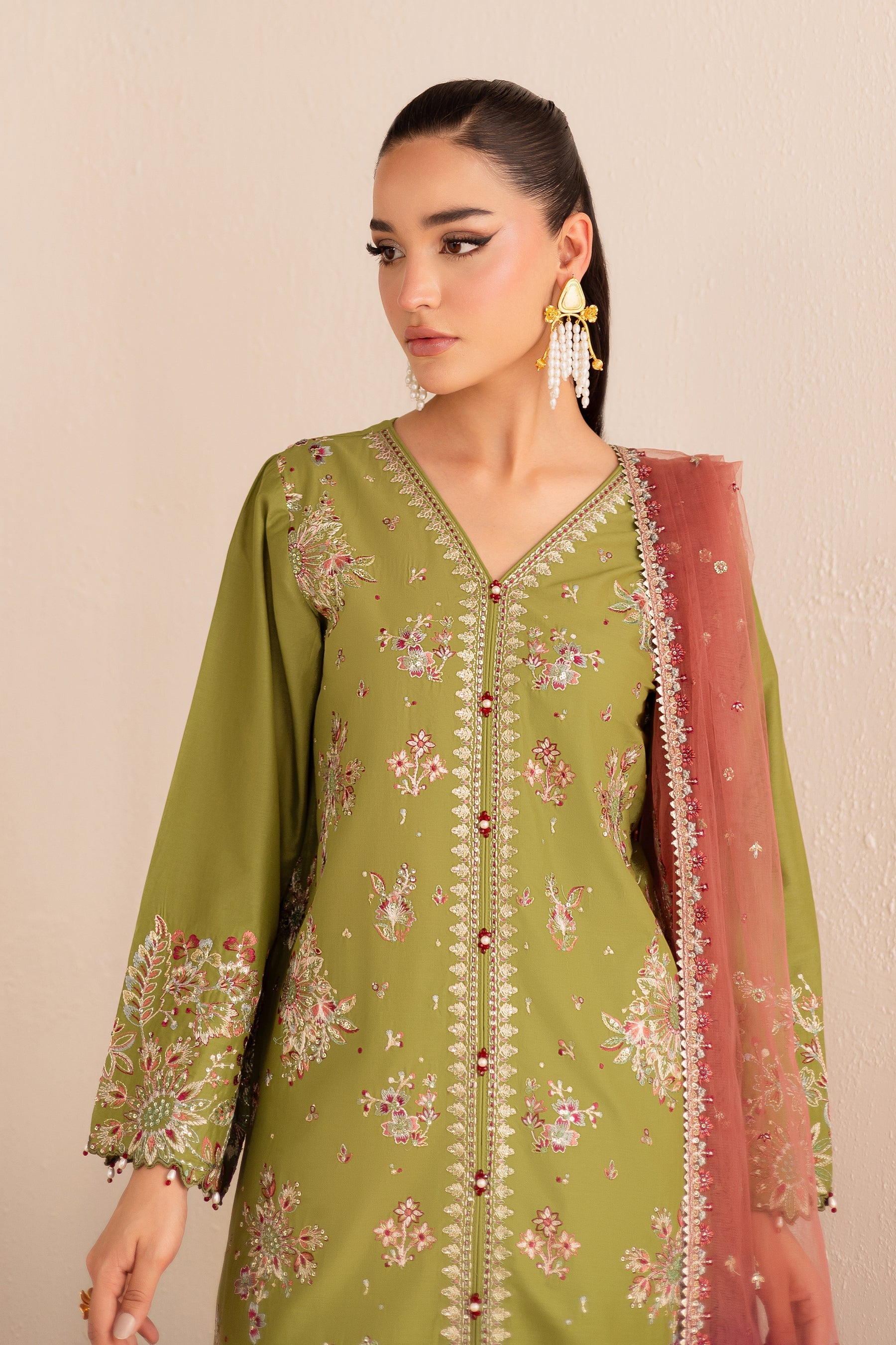 Batik | Nyra Embroidered Summer Solids | Slush - Official Batik - Agha Fabrics UK