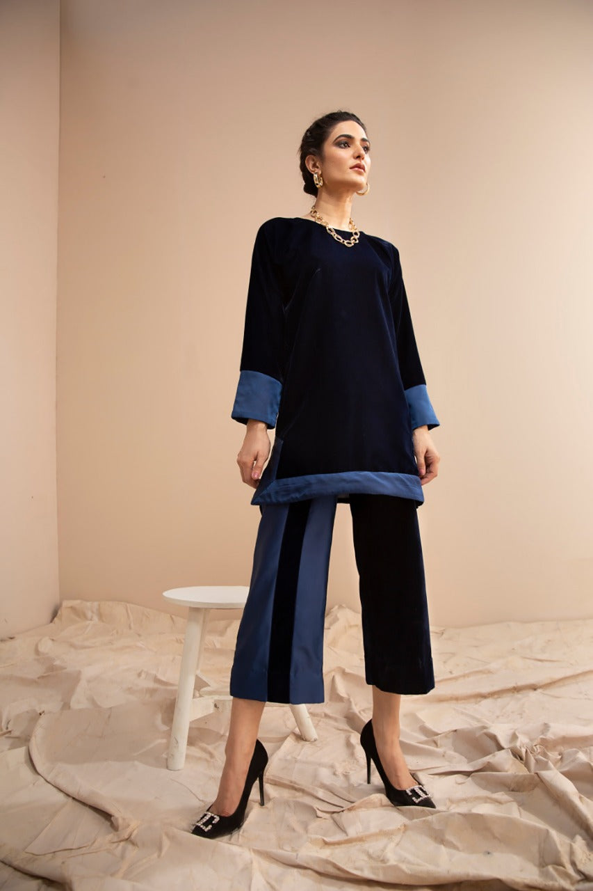 Hana | Mavi Velvets | VLT002 - Official Hana - Agha Fabrics UK