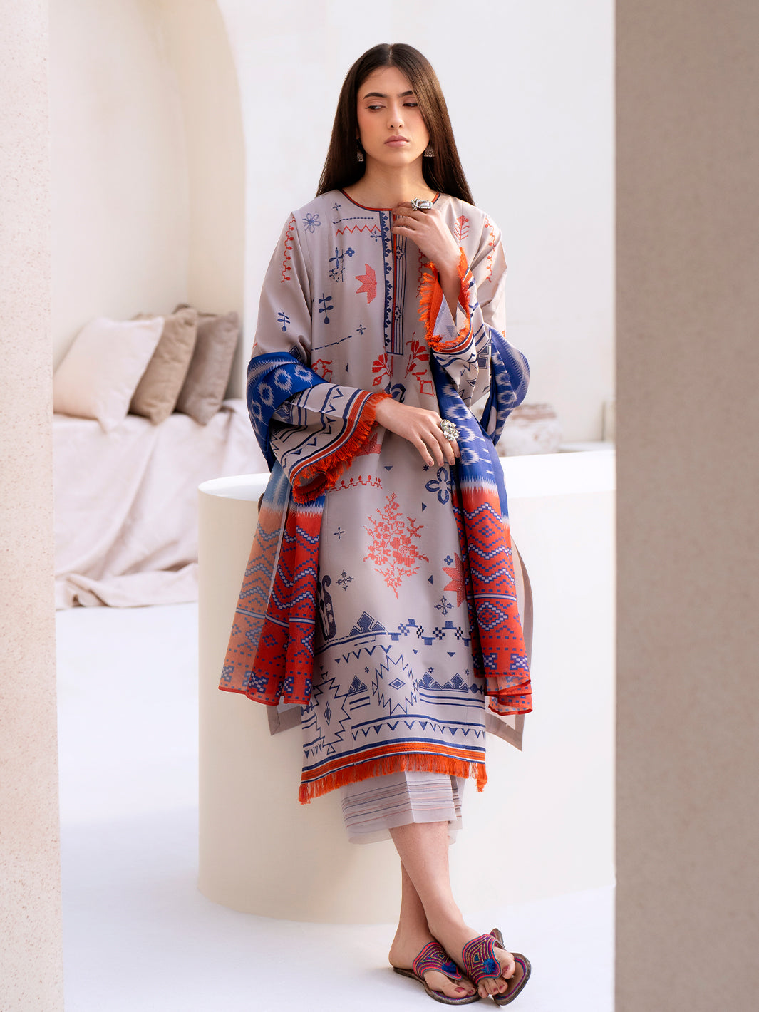 Bin Ilyas | Aaina Summer Edit 25 | 81 - B - Official Bin Ilyas - Agha Fabrics UK