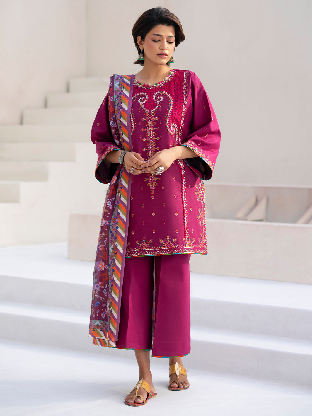 Bin Ilyas | Aaina Summer Edit 25 | 82 - A - Official Bin Ilyas - Agha Fabrics UK