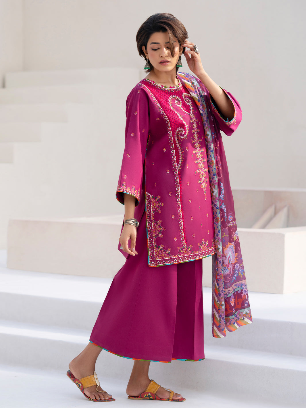 Bin Ilyas | Aaina Summer Edit 25 | 82 - A - Official Bin Ilyas - Agha Fabrics UK