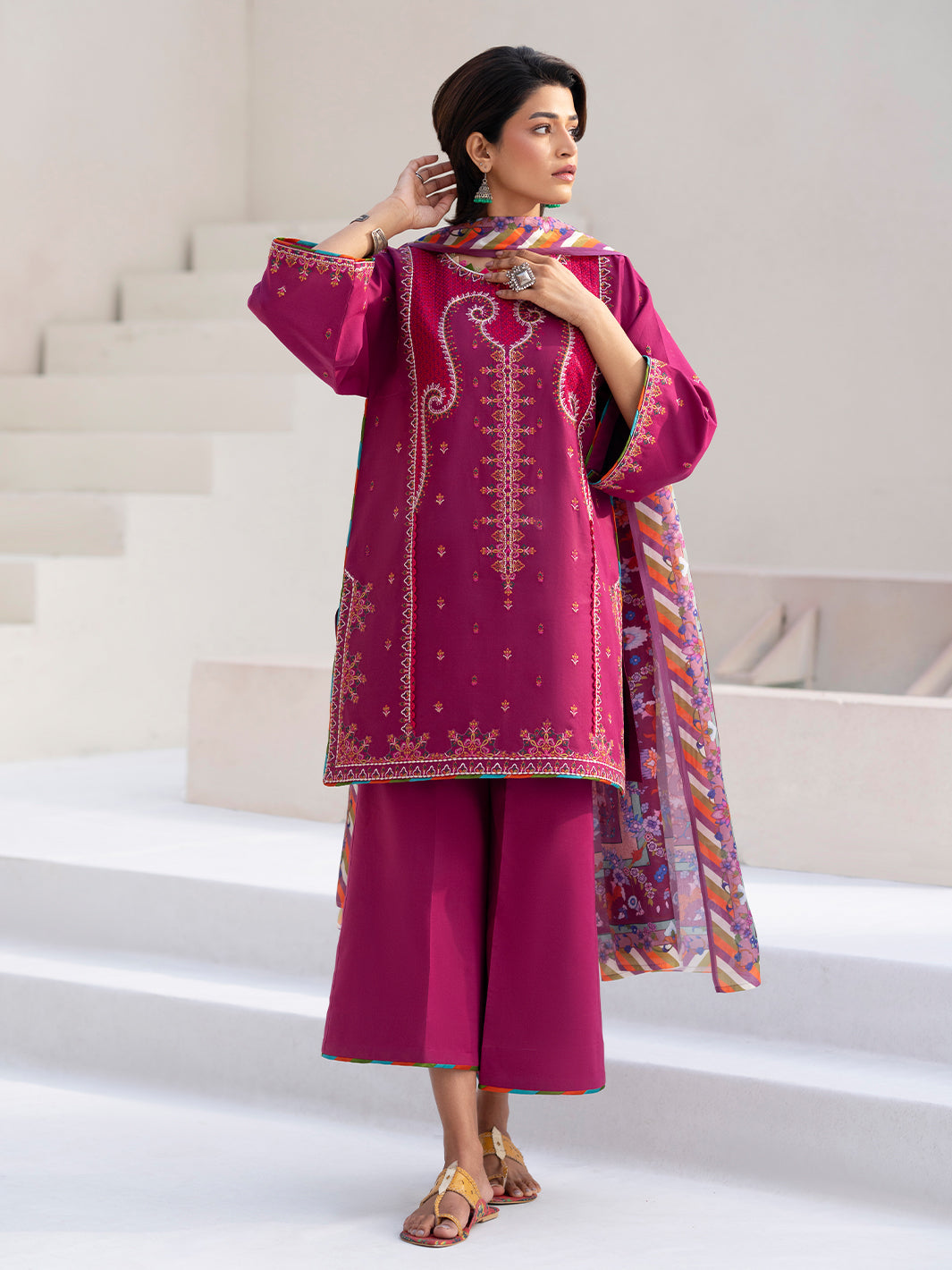 Bin Ilyas | Aaina Summer Edit 25 | 82 - A - Official Bin Ilyas - Agha Fabrics UK