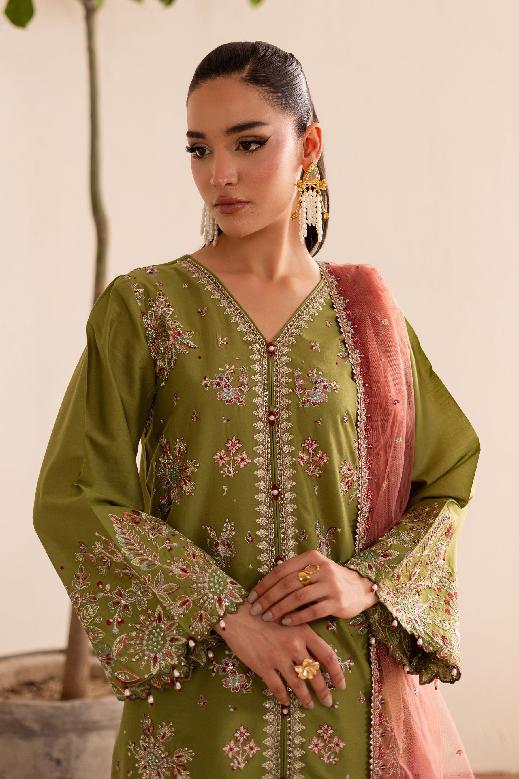 Batik | Nyra Embroidered Summer Solids | Slush - Official Batik - Agha Fabrics UK