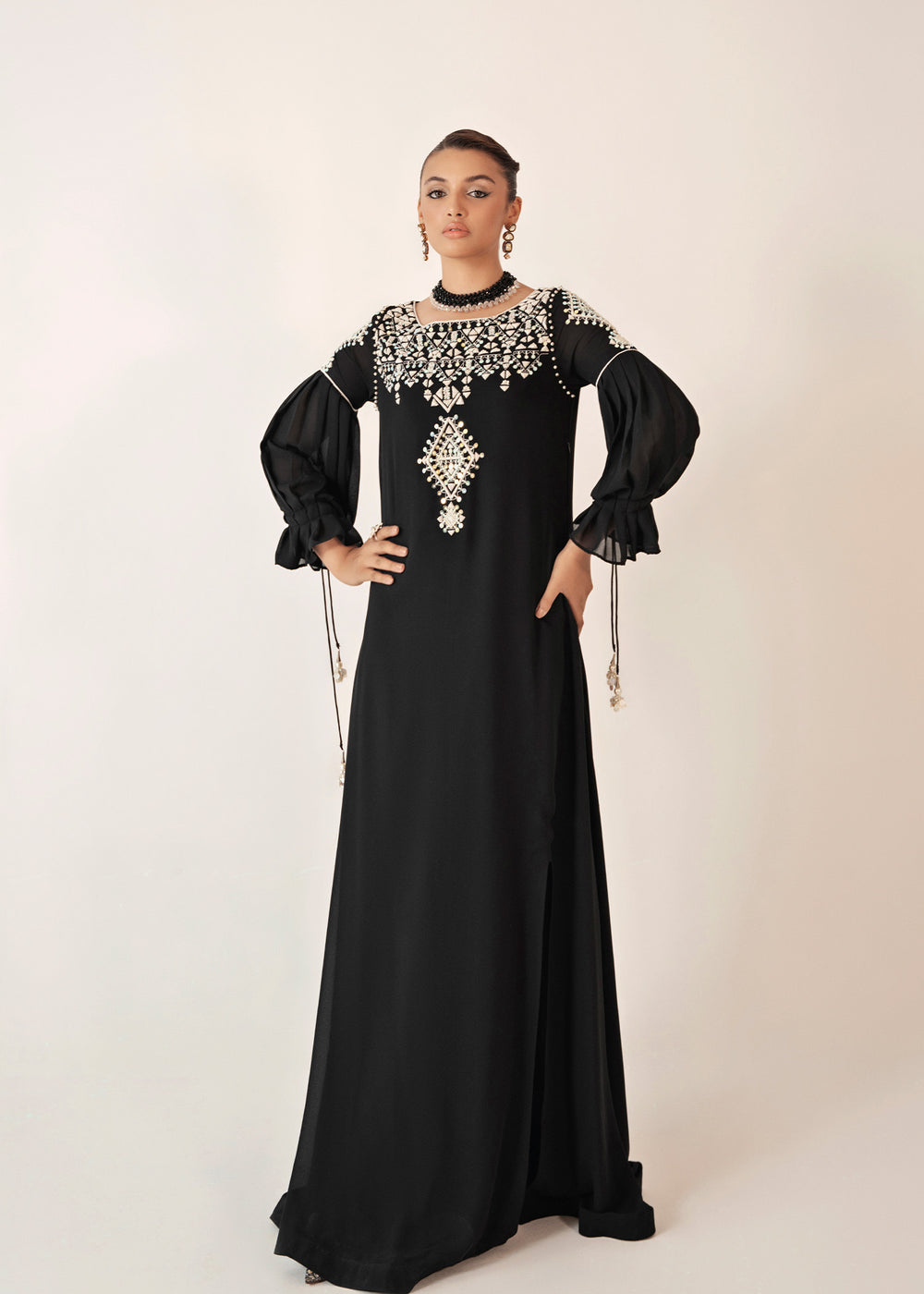 Dastoor | Euphoria Luxury Pret 24 | Noir - Official Dastoor - Agha Fabrics UK