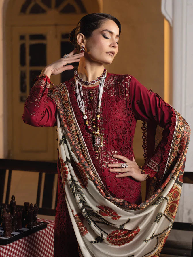 Faiza Faisal | Maya Luxury Lawn | Elif - Official Faiza Faisal - Agha Fabrics UK