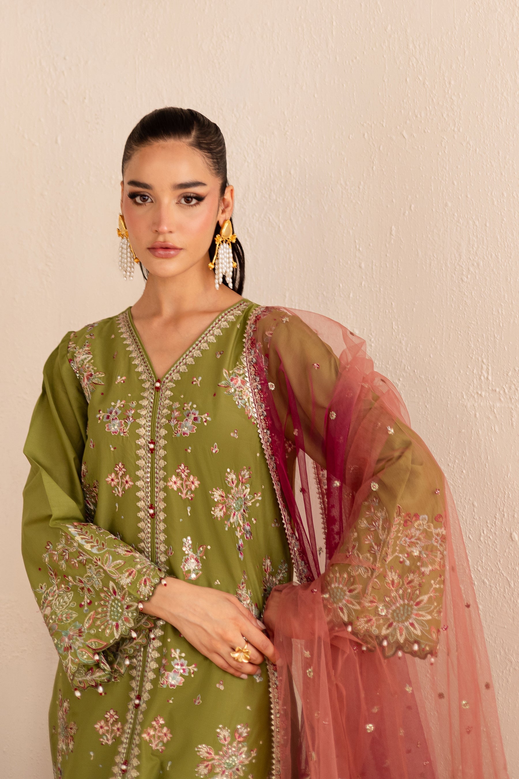 Batik | Nyra Embroidered Summer Solids | Slush - Official Batik - Agha Fabrics UK