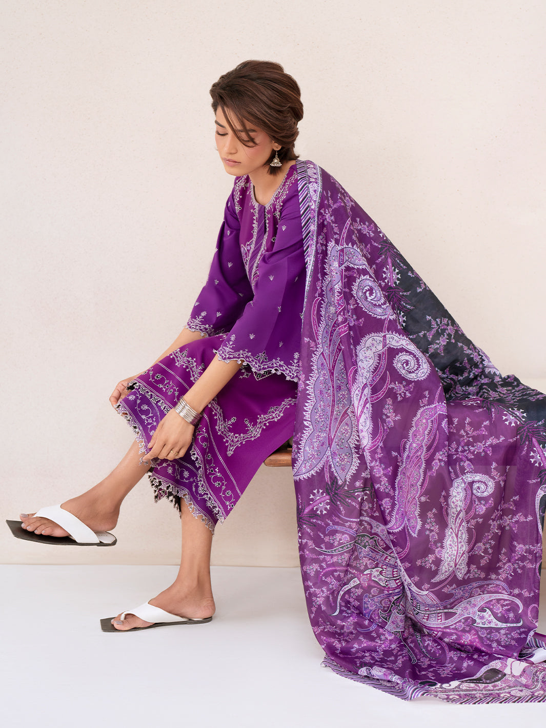 Bin Ilyas | Aaina Summer Edit 25 | 85 - A - Official Bin Ilyas - Agha Fabrics UK