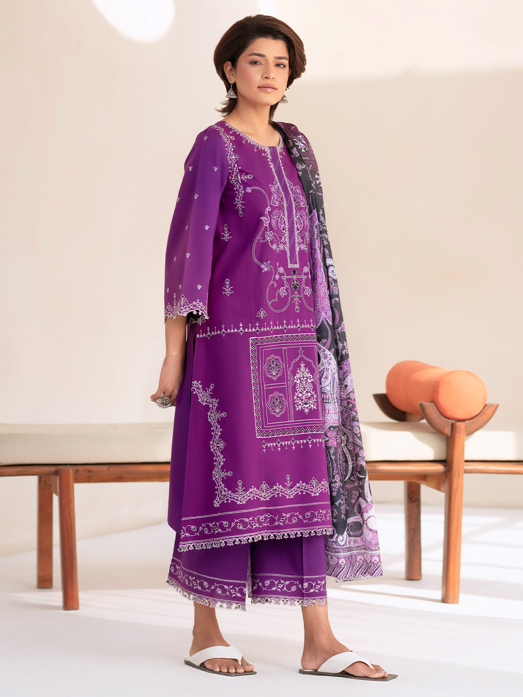Bin Ilyas | Aaina Summer Edit 25 | 85 - A - Official Bin Ilyas - Agha Fabrics UK