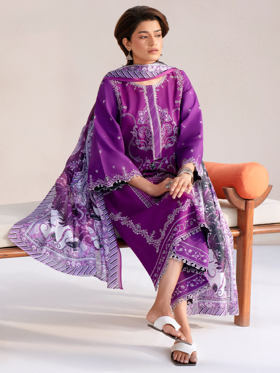 Bin Ilyas | Aaina Summer Edit 25 | 85 - A - Official Bin Ilyas - Agha Fabrics UK
