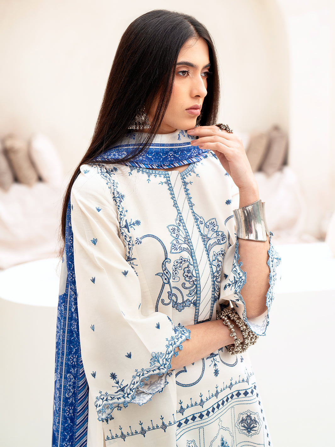 Bin Ilyas | Aaina Summer Edit 25 | 85 - B - Official Bin Ilyas - Agha Fabrics UK