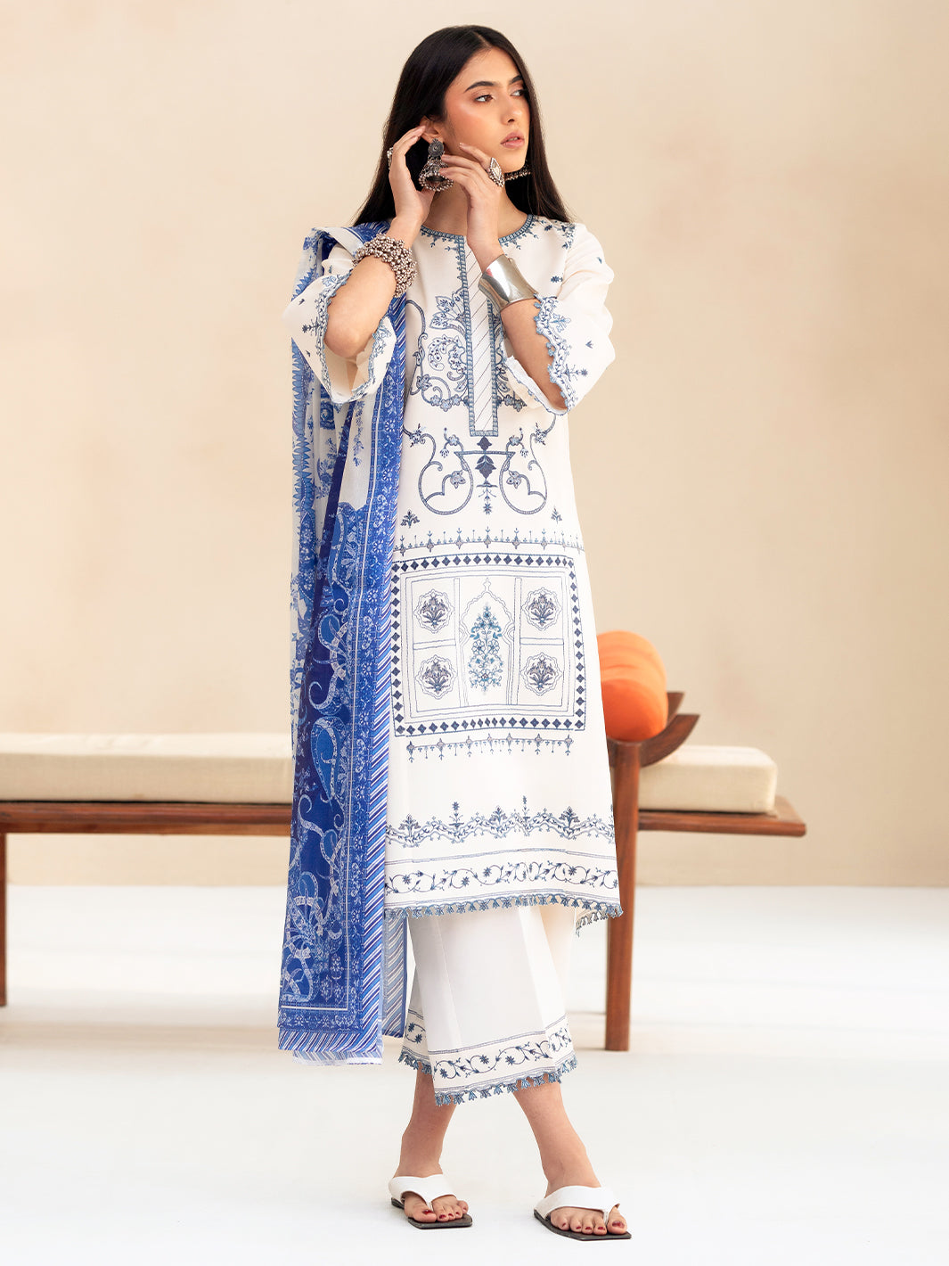 Bin Ilyas | Aaina Summer Edit 25 | 85 - B - Official Bin Ilyas - Agha Fabrics UK