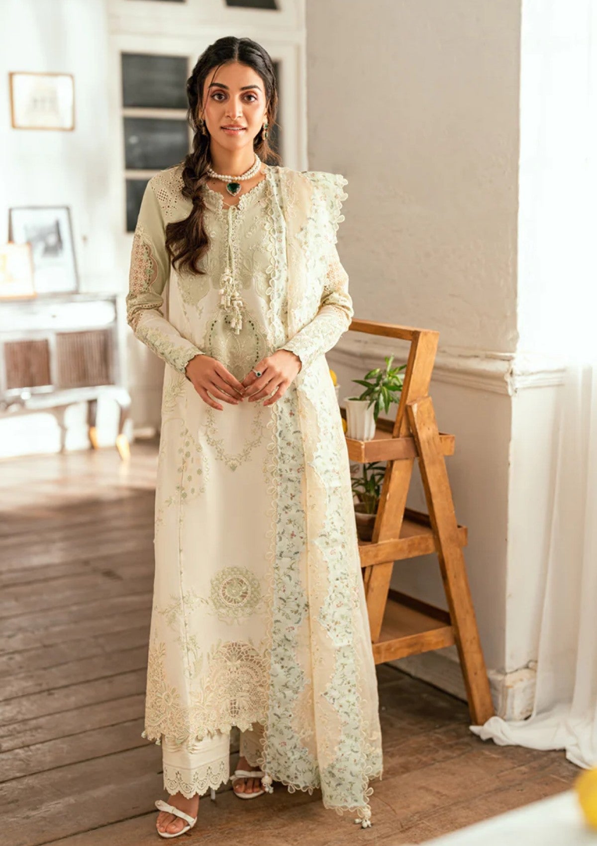 Lawn - Qalamkar - Luxury - Eid Edit 25 - SB#10 - Nadia