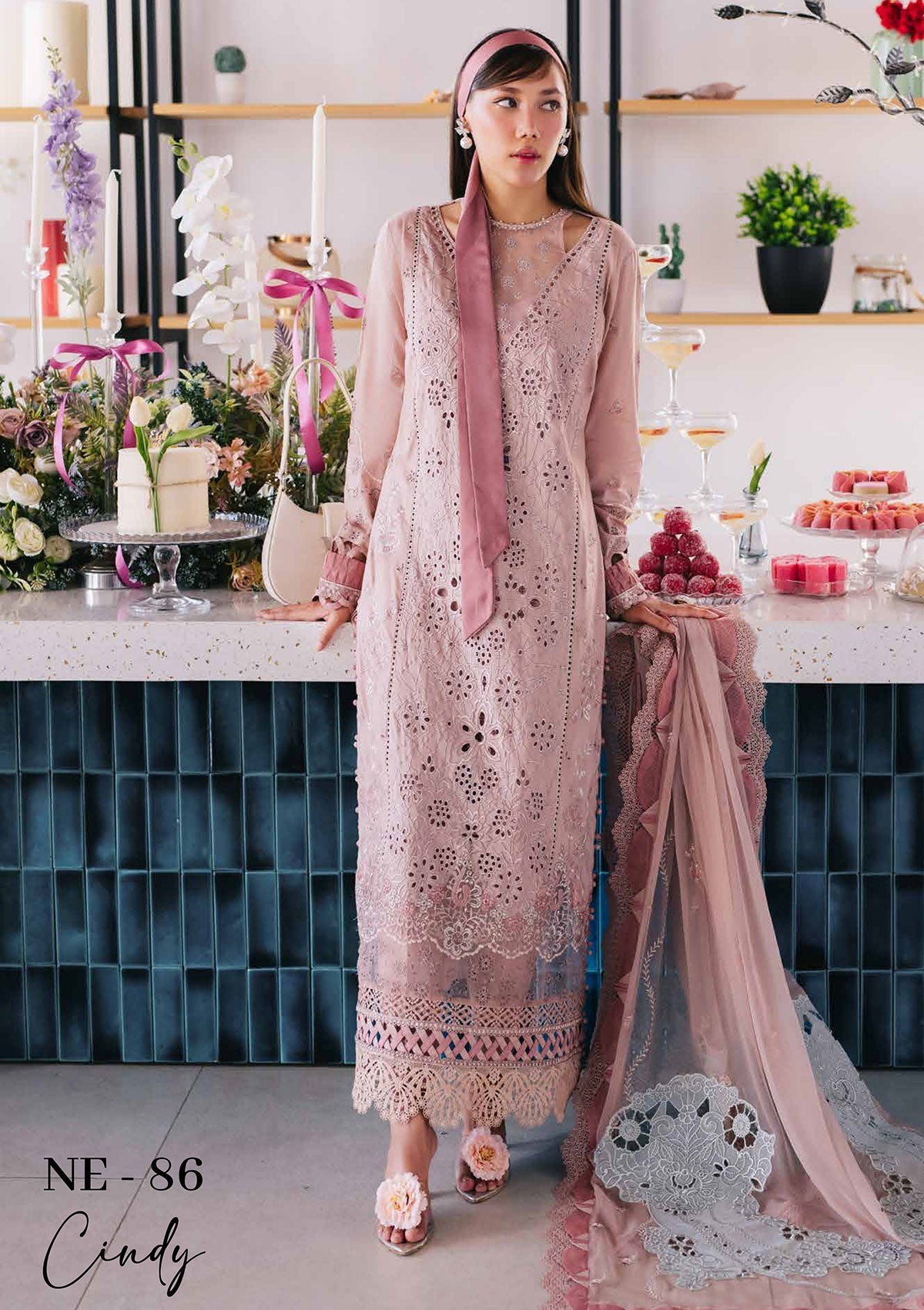 Lawn Collection - Nureh - Eid Escape - NE24#86 - Cindy - Official Nureh - Agha Fabrics UK
