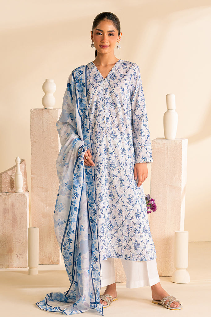 Cross Stitch | Daily Wear | AZURE ASH - Official Cross Stitch - Agha Fabrics UK