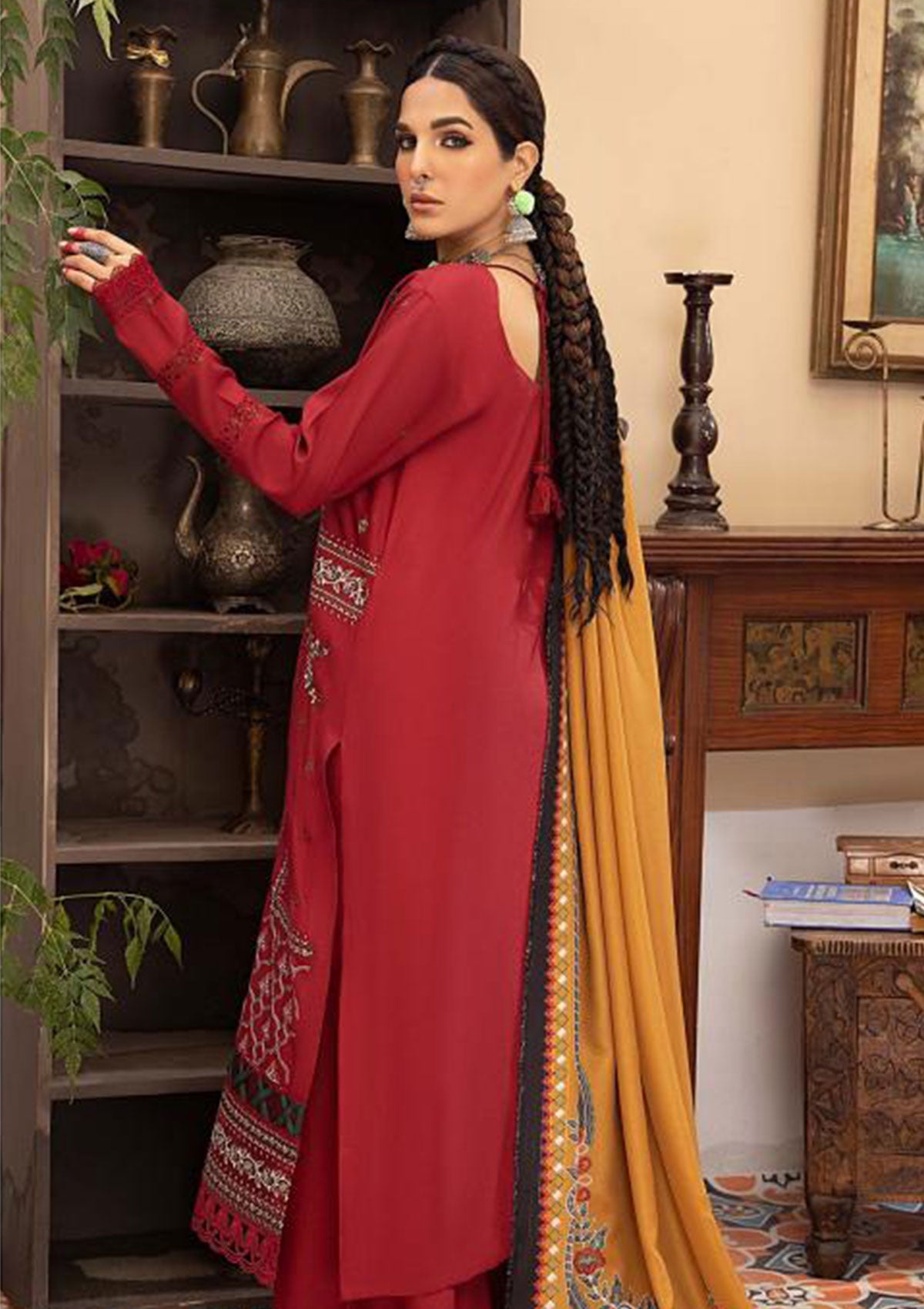 Winter Collection - Mahnur - Masakali - D# 04 B - Official Mahnur - Agha Fabrics UK