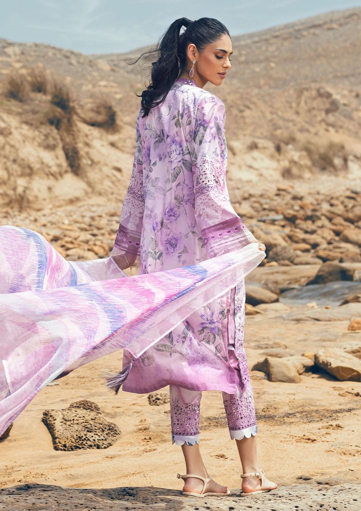 Lawn Collection - Nureh - Gardenia - Chikenkari - NG24#152 - Official Nureh - Agha Fabrics UK