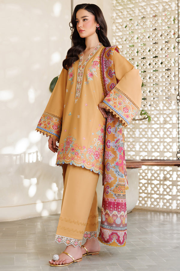 Farasha | Summer Weaves Embroidered Lawn | Golden Bloom