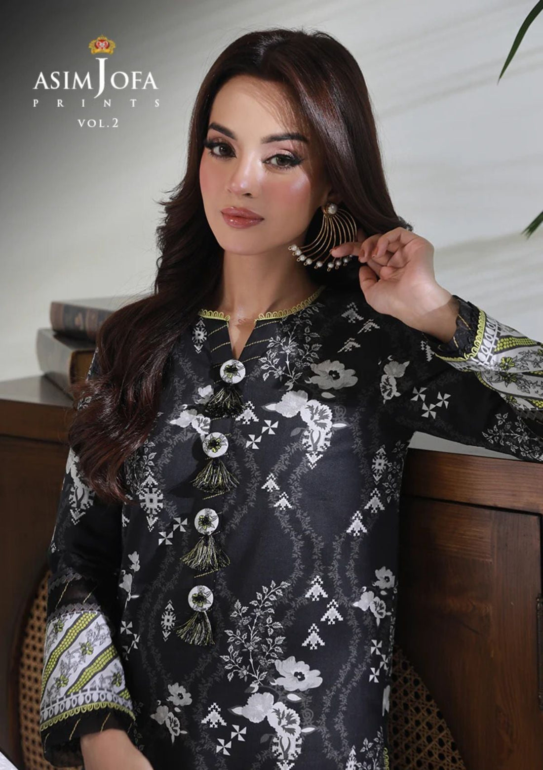 Lawn Collection - Asim Jofa - Basic - Print - 1 Pc - AJBP#60 - Official Asim Jofa - Agha Fabrics UK