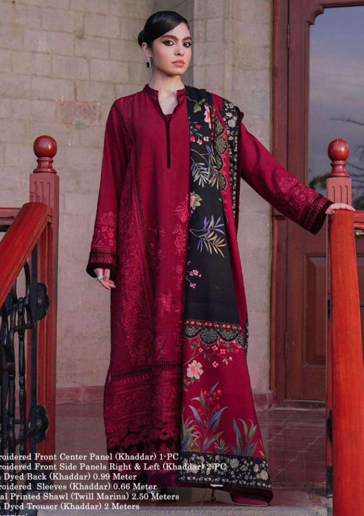 Winter Collection - Saira Rizwan - Unstitched - SR23#08 - Soha - Official Saira Rizwan - Agha Fabrics UK