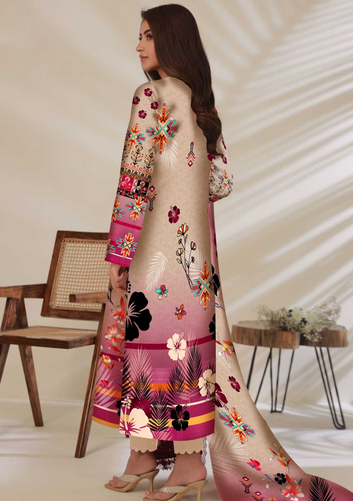 Winter Collection - Art n Style - Monsoon Linen - Volume 2 - A24#07 - Official Art n Style - Agha Fabrics UK