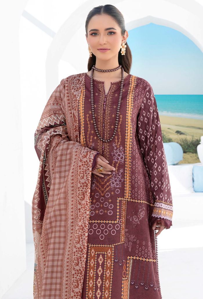 Humdum | Saira Bano Lawn 24 | D07 - Official HumDum - Agha Fabrics UK