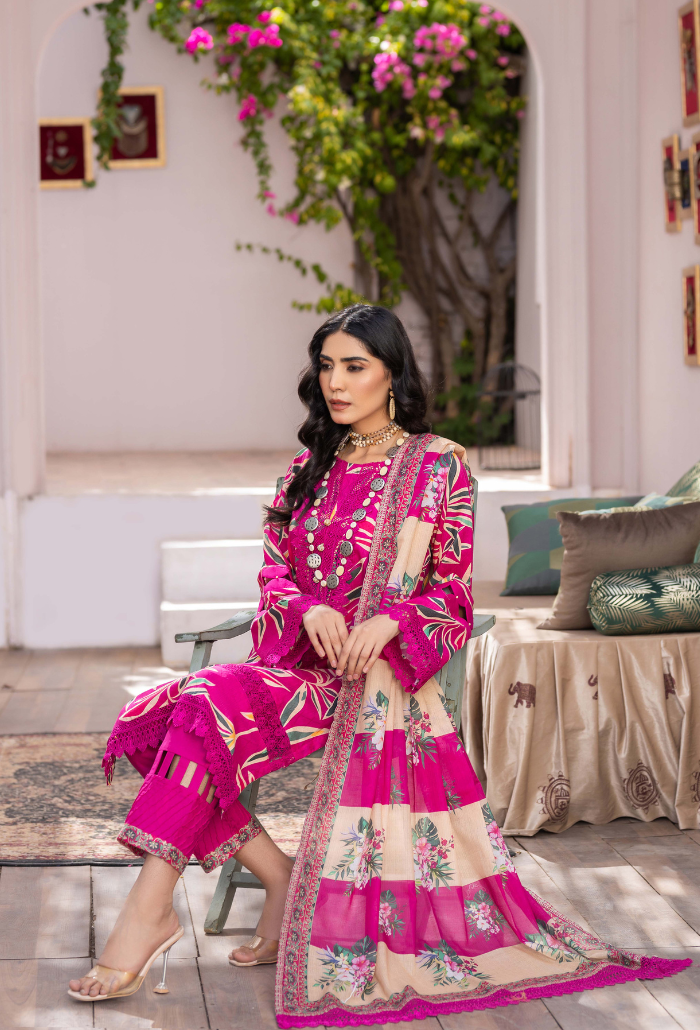 Humdum | Rang e Noor SS 24 | D02 - Official HumDum - Agha Fabrics UK