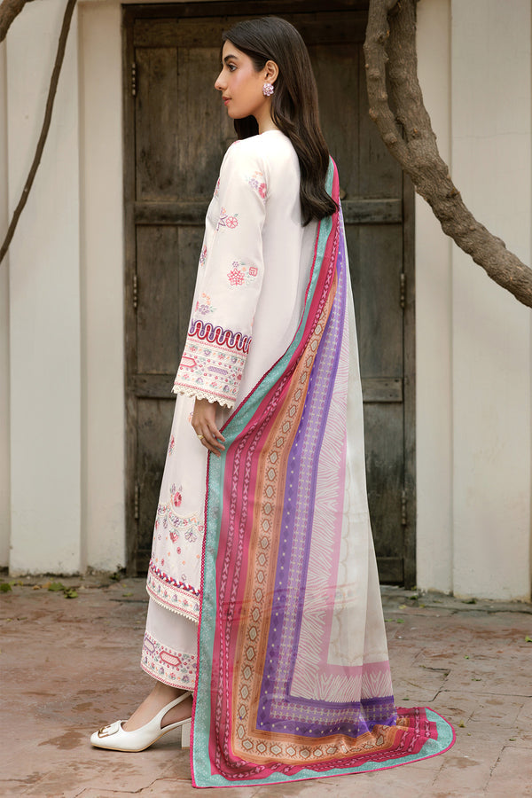 Farasha | Summer Weaves Embroidered Lawn | Pebble Glow