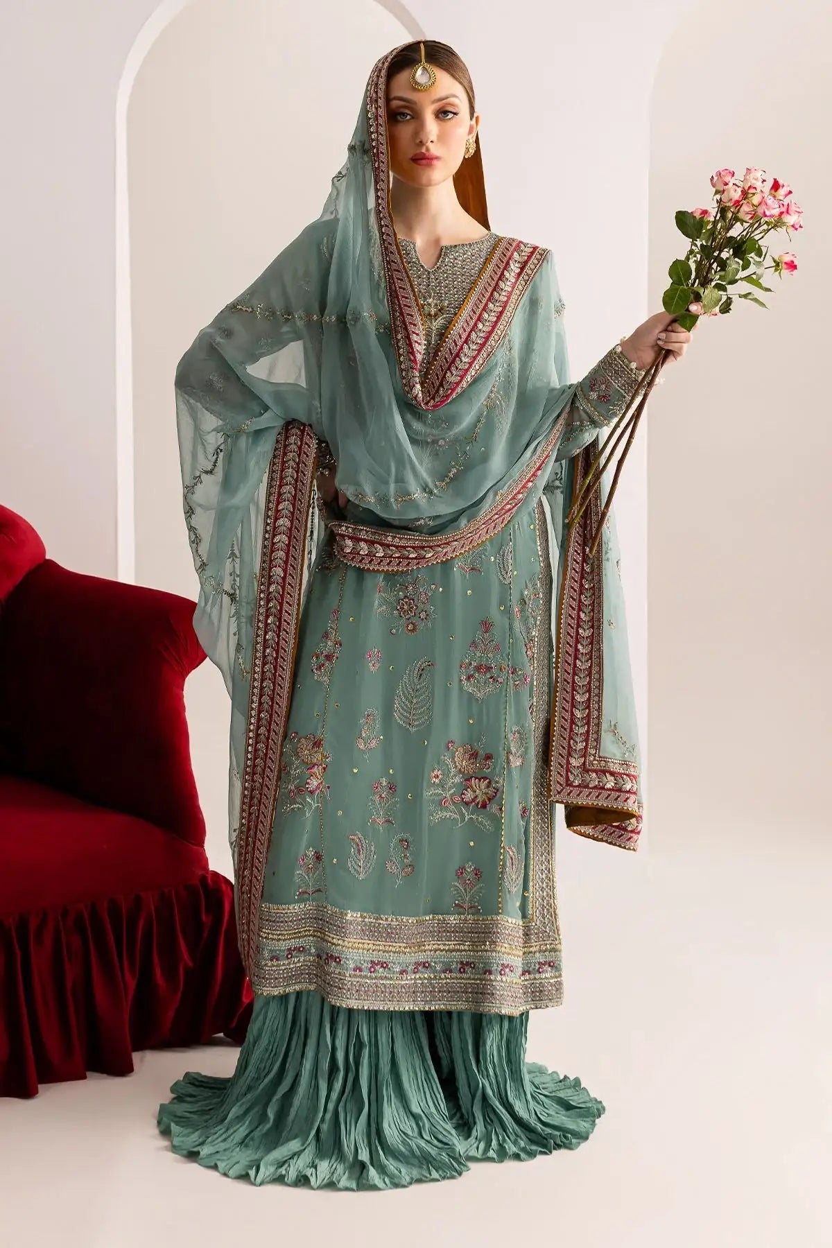 Nureh | Fancy Formals | NP-512 - Official Nureh - Agha Fabrics UK