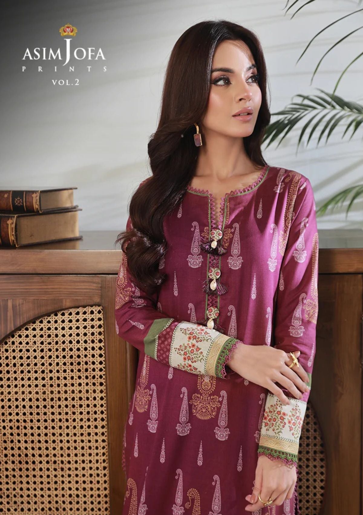 Lawn Collection - Asim Jofa - Basic - Print - 1 Pc - AJBP#57 - Official Asim Jofa - Agha Fabrics UK