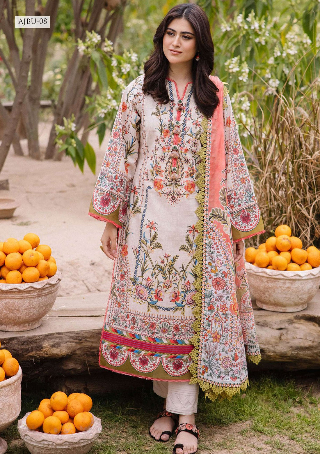 Lawn Collection - Asim Jofa - Prints Vol 2 - JP24#08 - Official Asim Jofa - Agha Fabrics UK