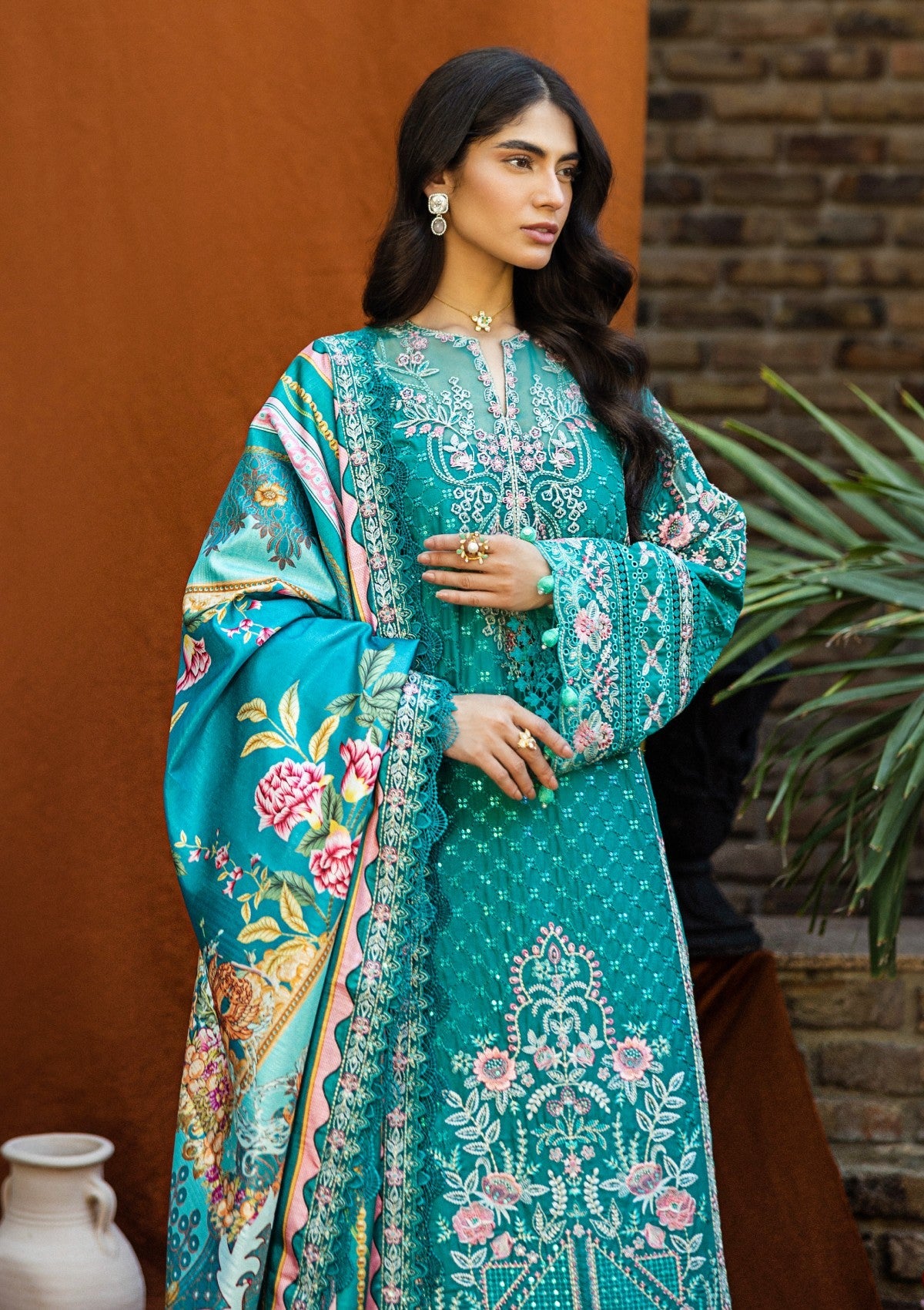 Lawn - Akbar Aslam - Alessandra - D#154 - Civora - Official Akbar Aslam - Agha Fabrics UK