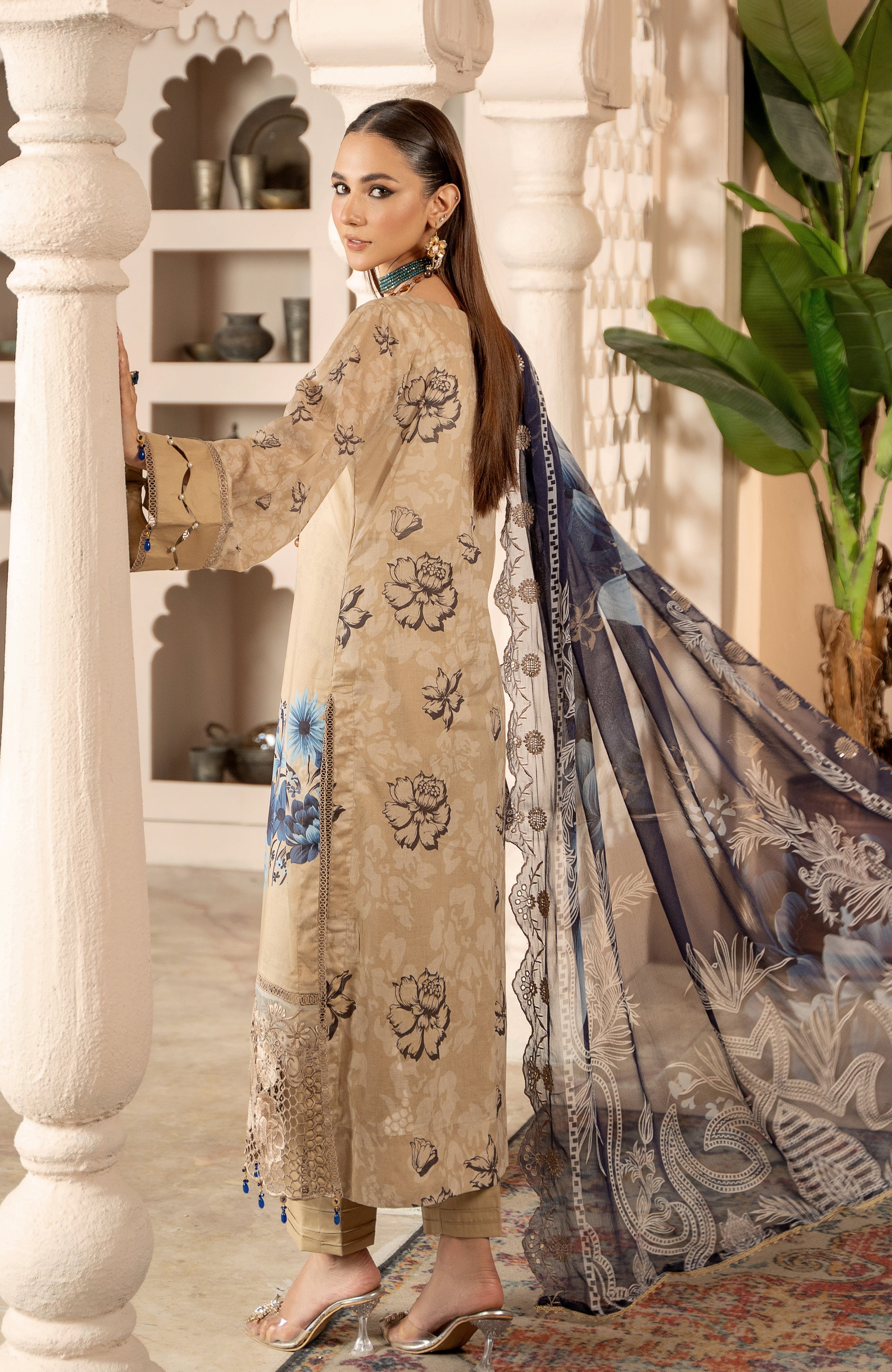 Al Zohaib | Sunshine Bloom Premium Lawn 25 | SBP-25-09 - Official Al Zohaib - Agha Fabrics UK