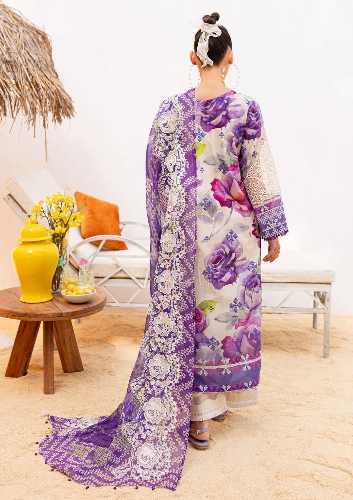 Lawn Collection - Nureh - Gardenia - Embroidered 24 - NS#138 - Official Nureh - Agha Fabrics UK